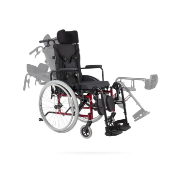 Cadeira de Rodas Alumínio Reclinável MA3R Largura 48cm - Ortomobil