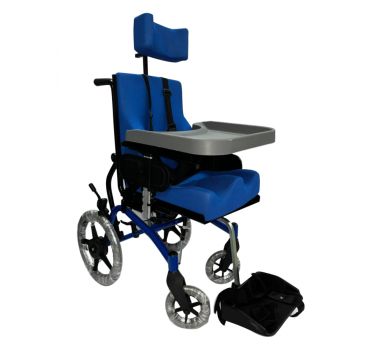Cadeira de rodas postural Conforma  Tilt  38x45x45m Azul + Mesa De atividades - Ortobras
