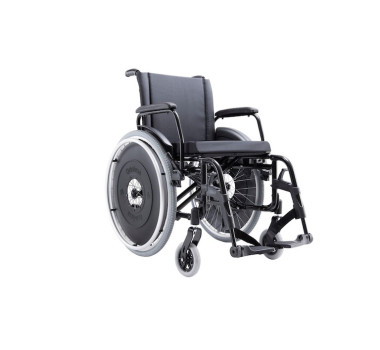 Cadeira de rodas AVD Alumínio  Preto - Ortobras 