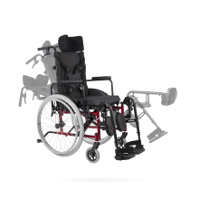 Cadeira de Rodas Alumínio Reclinável MA3R Largura 44cm - Ortomobil