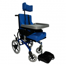Cadeira de rodas postural Conforma  Tilt  38x45x45m Azul + Mesa De atividades - Ortobras
