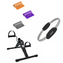Kit Fisioterapia Mini bike compact + anel de pilates + Faixa elástica 