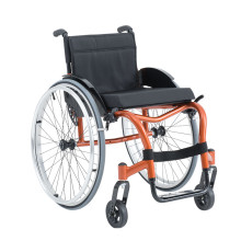 Cadeira de rodas Star lite Vermelho Metalico 40x40x30cm - Ortobras